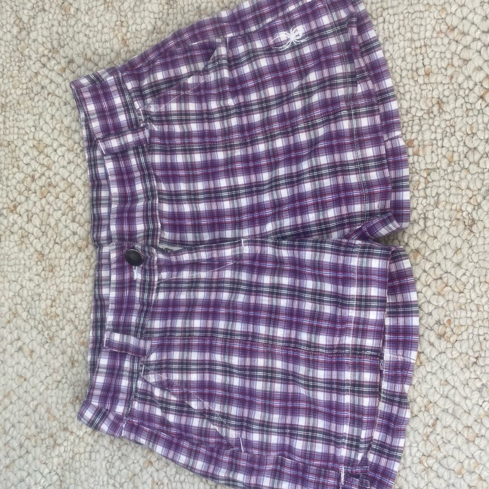 Spyder plaid shorts